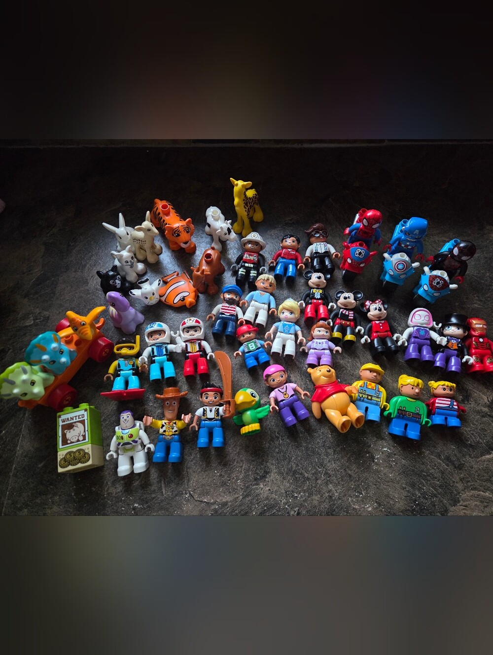 DUPLO Character Lot - Disney Superheros Vintage Animals Dinosaurs